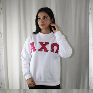 Sweat-shirt à col montant style universitaire personnalisé, pull universitaire, logo brodé, vêtements d'esprit scolaire, club étudiant - Product Image 2