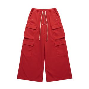 Pantalon cargo respirant pour homme, pantalon décontracté ample de style gothique, pantalon long noir pour homme, style streetwear, plusieurs poches - Product Image 5