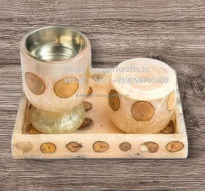 Nuevo juego de quemador de incienso árabe de lujo, soporte de resina de madera hecho a mano para Bakhoor, aromaterapia, decoración del hogar para regalo de Ramadán y Eid - Product Image 2
