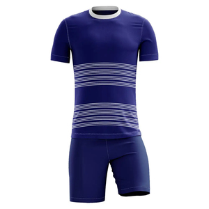 Uniforme de fútbol flexible, conjunto de camiseta y pantalones cortos de fútbol personalizados, ropa deportiva para equipos, para sesiones de entrenamiento de clubes - Product Image 2