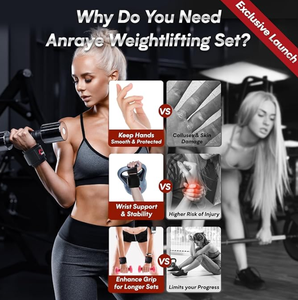 Ganchos de Levantamiento de Pesas de Alta Resistencia con Correas Acolchadas para las Muñecas, para Hombres, Soporte de Agarre para Gimnasio, para Peso Muerto, Fisicoculturismo y Levantamiento de Potencia - Product Image 6