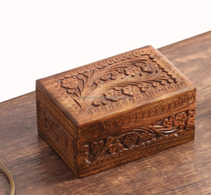 Antique <b>Wooden</b> Square Thin <b>Jewellery</b> <b>Box</b> for Multipurpose Customized Decorative Packaging Best Gift for Multiuse - Product Image 4