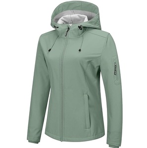 Veste softshell à capuche de style moderne, fine, unie, respirante, coupe-vent, imperméable, tactique, pour la chasse, streetwear unisexe - Product Image 6