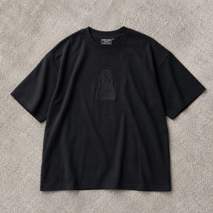Custom Heavyweight Cotton T-Shirt for Men Oversized Boxy Fit Streetwear Blank Tee Tonal <b>No</b>-Face Embroidery - Product Image 1