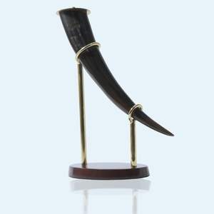 Support de bougie unique en corne naturelle, style animal, toucher réel, fait main, objet de collection, décoration d'intérieur, support de bougie de table - Product Image 5