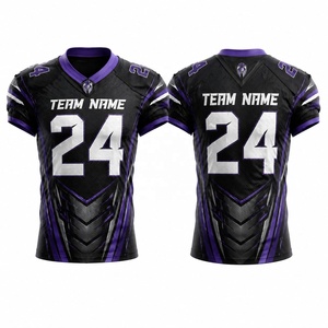 Uniforme de equipo para hombre de nueva temporada, conjunto deportivo con cuello en V de malla, ropa de fútbol americano, camiseta de fútbol americano, jerseys de fútbol americano - Product Image 2