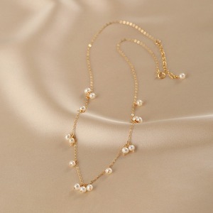 Collar de Lujo Francés para Mujer, Perla Natural, Diseño de Cielo Estrellado, Ligero y Delicado, Cadena para Clavícula de Alta Gama, Elegante - Product Image 3