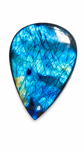 Cabujón de Labradorita Natural con Destello Azul – Gema Suelta de Labradorita de Calidad AAA para Joyería, Envoltura con Alambre y Cristal - Product Image 1