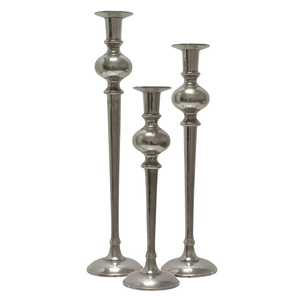 Support de bougie en aluminium en vrac pour la décoration intérieure, finition couleur argent, porte-bougie en aluminium coulé, fait main, personnalisé - Product Image 4