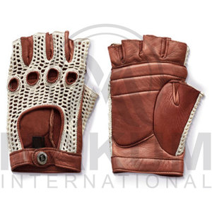Men's Leather Driving Gloves Classic Snap Closure Design Professional Dressing Gloves for Formal Occasions tow tone gloves - Product Image 2