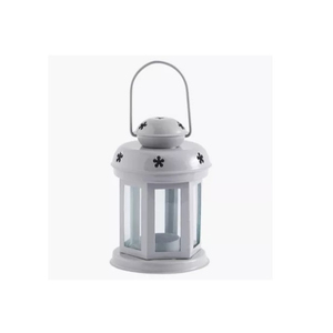 White Iron <b>Lantern</b> With Flower Design Portable Candle Holder For Home Decoration Handmade Candle <b>Lanterns</b> On Sale - Product Image 2