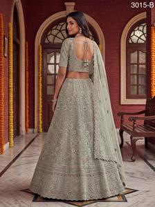 Colecciones de Terciopelo para Novias Indias con Trabajo Zarkhan de Fabzone Modelo FZBELLA - Product Image 5