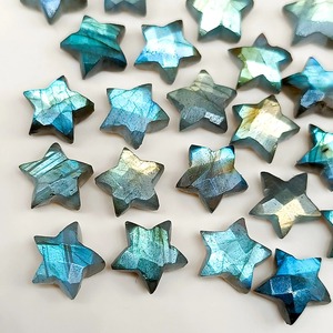 Pierre précieuse naturelle de labradorite en forme d'étoile, facettée et sculptée à la main, 10 mm, pierre en vrac, prix de gros, pour la fabrication de bijoux, cristal de guérison - Product Image 6
