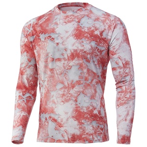 Men's Full Sleeve Camouflage Fishing Shirt Moisture-Wicking Polyester Summer Outdoor Wear - Product Image 5