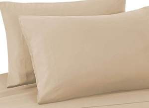 Juego de Sábanas Clásicas de 4 Piezas, 100% Poliéster, Tejido Sólido, Sábana Ajustable, Sábana Plana, Fundas de Almohada, Marca OEM, 300 Hilos, 110GSM - Product Image 2