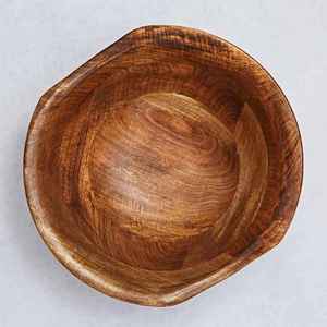 Ensemble de saladiers en bois d'acacia massif naturel, assiettes rondes en bois pour servir les fruits, les légumes, les pâtes, vaisselle de cuisine, vaisselle de table - Product Image 5