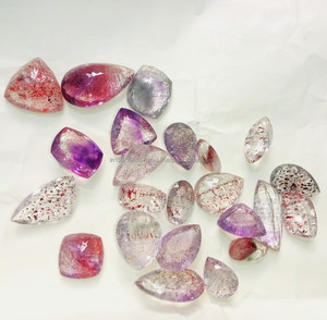 100% naturel Super sept pierres précieuses en vrac en gros Cabochon pierre précieuse en vrac naturel Super sept pierres précieuses pour la fabrication de bijoux - Product Image 3