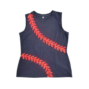 Women Baseball Jersey Crop <b>Top</b> 100% Cotton Casual Breathable Tank <b>Top</b> Game Day Wholesale Shirts Jerseys for Women Uniform - Product Image 4