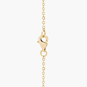 กำไลข้อมือแบบโซ่ครึ่งวงกลมทองคำ 14K ประดับเพชรเพาะเลี้ยงทรงกลม - Product Image 3