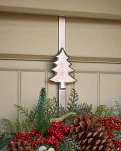 Gancho de metal para puerta con diseño de sol, mariposa, flor de lis, copo de nieve, colgadores decorativos, estilo clásico, duradero - Product Image 4