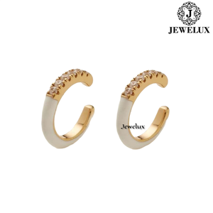 High Quality Jewelux VVS Diamond <b>Stud</b> Earrings 925 Sterling <b>Silver</b> Rhodium Plated IGI Certified for Women's Wedding Anniversary - Product Image 4