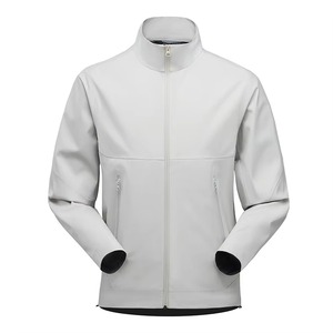 Veste softshell unisexe imperméable avec fermeture éclair, col montant, imprimé, vêtement d'extérieur, coupe classique, hiver, polyester/nylon, 360g - Product Image 2
