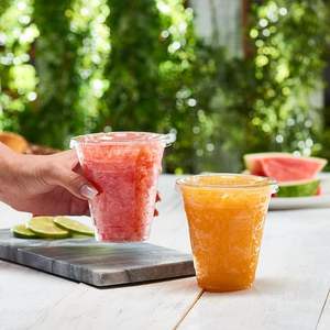 Vaso Desechable <span class=keywords><strong>de</strong></span> Plástico PET PLA Transparente para Bebidas Frías, Biodegradable, Personalizado, <span class=keywords><strong>de</strong></span> 12, 16, 24 y 32 Onzas, con Tapas - Product Image 5