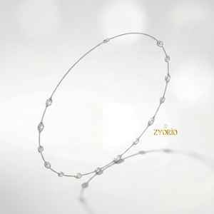 Collier pendentif pour femme en diamant de laboratoire radiant or, chaîne à maillons, options plaqué argent sterling 14K/18K, fiançailles, anniversaire - Product Image 3