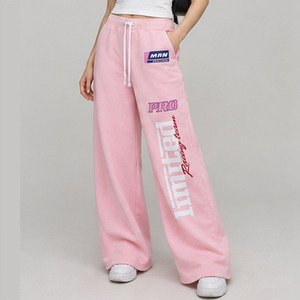 Custom Women's Joggers Polyester Cotton Casual Wide Leg Pants Screen Print Graphic <b>Trousers</b> Personalized Fashion Clothing Wear - Product Image 1