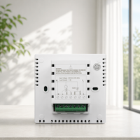 Thermostat numérique AC817F 3 vitesses RS485 pour ventilo-convecteur 2/4 tuyaux, carré, 220V, ignifuge PC+ABS pour Villa, Appartement, Hôtel, Hôpital