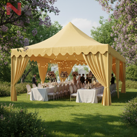 Toile de toit élégante blanche imperméable pour tente de mariage, résistante aux UV, bâche de protection robuste pour cérémonie et réception de mariage en extérieur