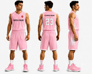 Uniforme de Baloncesto al Por Mayor, Cuello en V, Cintura Elástica, Sin Mangas, Ecológico, 100% Poliéster, Unisex, para Todas las Temporadas - Product Image 1