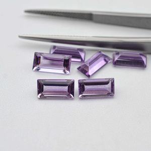 6x12mm naturel brésilien améthyste à facettes baguette pierre taillée AAA Grade tiers certifié acheter en ligne en vrac pierres précieuses en vrac - Product Image 2