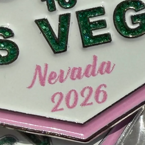Las Vegas 2026 Boule Lapel <b>Pin</b> Gold Pink Green Enamel Commemorative Event Brooch Decorative Souvenir <b>Badge</b> for Suit - Product Image 6
