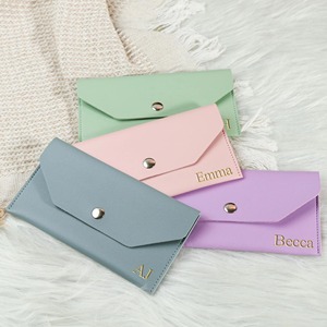 Nostalgic Look Luxury Genuine Leather <b>Wallet</b> Portable Long <b>Envelope</b> <b>Cash</b> Envelop Water Resistant Handmade Elegant Coin Purse - Product Image 2