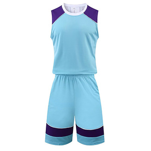 Ensemble short et maillot de basket personnalisé par sublimation, bleu marine, blanc, rouge, sans manches, anti-transpiration, unisexe adulte, tenue de sport - Product Image 6