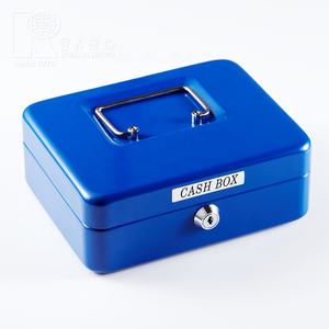 Boîte de rangement Kwang Hsieh de haute qualité, portable, en métal, avec serrure à clé, étanche, écologique, antivol, design rétro, pour argent liquide - Product Image 1