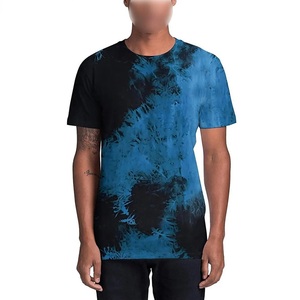 T-shirts délavés à l'acide pour hommes, imprimés sur mesure, 100% coton, t-shirt délavé à l'acide pour hommes été - Product Image 3