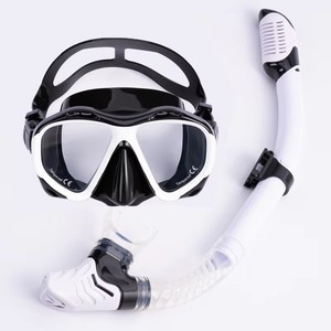 Juego de esnórquel original para adultos con máscara de buceo de vidrio templado de silicona antivaho, gafas antifugas, máscara de esnórquel - Product Image 2