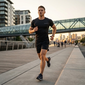 <b>Men</b> <b>Compression</b> T <b>Shirt</b> Black Short Sleeve Athletic Gym Training Sportswear Custom Logo Fitness Running Workout <b>Shirt</b> - Product Image 6