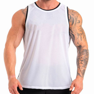 New Arrival Factory Price Summer High Street Tank Top Activewear <b>Running</b> Training Working Vest Muscle Ribbed Men's <b>Singlet</b> - Product Image 4