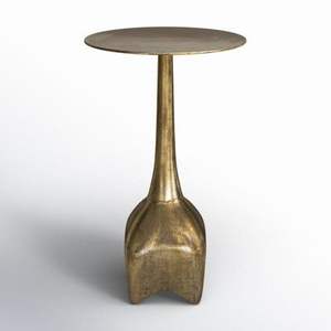 Luxury Metal <b>Side</b> <b>Table</b> With <b>Gold</b> Finish And Decorative Top For Premium Interior Styling - Product Image 5