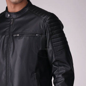 Veste en cuir pour homme de haute qualité avec logo frontal, respirante, nouvelle arrivée hiver, faible MOQ, service OEM - Product Image 6