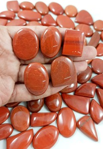 Lote al por mayor de cabujones de jaspe rojo natural, gemas sueltas de cristal para manualidades DIY, formas mixtas de cojín elegantes, colgantes de base plana - Product Image 2
