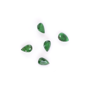 Perlas calibradas de esmeralda natural de Zambia de 3x5 mm, piedras preciosas facetadas sueltas naturales para la fabricación de joyas, listas para usar. - Product Image 3