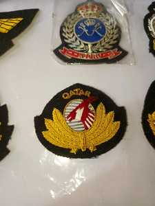 Custom Embroidered <b>Patch</b> With Gold Wings And Maple Leaf Design <b>On</b> Black Felt <b>Sew</b>-<b>On</b> Badge For Uniforms - Product Image 2
