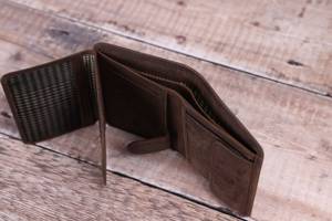 Private Label Genuine Leather Trifold <b>Wallet</b> <b>Men</b> RFID Blocking Thin Credit <b>Card</b> Holder Coin Pocket Supplier NTW-0062 - Product Image 6
