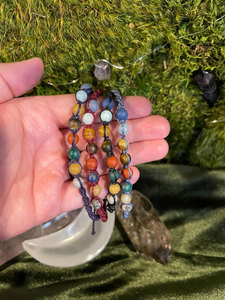 Handcrafted Macrame Beaded <b>Bracelets</b> Set Natural Stone Adjustable Boho Friendship <b>Bracelet</b> Jewelry for Women Men - Product Image 2