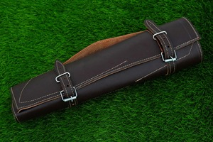 Ensemble de couteaux de chef faits à la main en acier Damas à 33 couches avec manches en bois, étui en cuir, passe au lave-vaisselle - Product Image 5