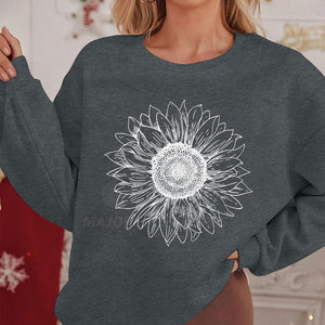 Sudaderas de algodón suave premium para mujer, corte ajustado, estilo casual para uso diario, ropa de calle, sudadera para adultos. - Product Image 6